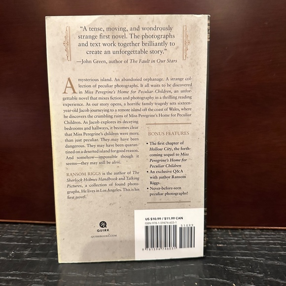 3 for $10 * Miss Peregrine's Home for Peculiar Children by Ransom Riggs - Picture 6 of 6